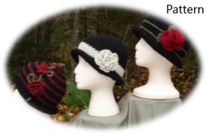 Crochet Rolled Brim Cloche Hats