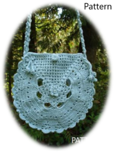 Crochet Embellished Tote Bag