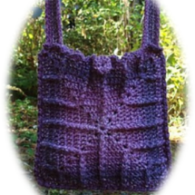 Crochet Plum Spectacular Crossbody Bag