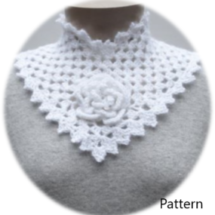 Crochet Flower Square Collar