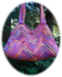 Crochet Mitered Diamonds Bag