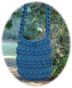 Crochet Popcorn Hobo Bag