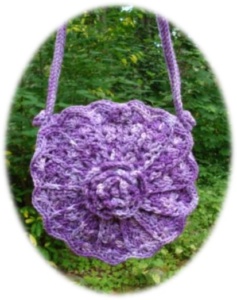 Crochet Victorian Flowers and Shells Bag