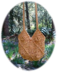 Crochet Granny Square Flowers Bag