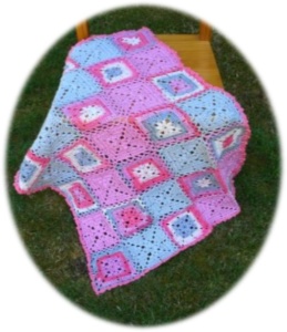 Crochet Patchwork Baby Blanket - PB-102