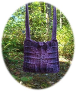 Crochet Plum Spectabular Crossbody Bag