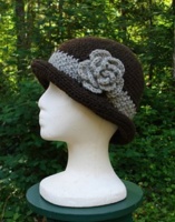 Crochet Rolled Brim Cloche