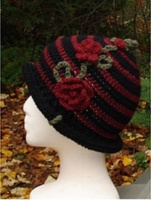 Crochet Rolled Brim Cloche Hats