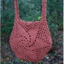 Crochet Whirligig Tote Bag