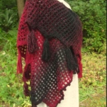 Crochet Dragon Tail Wrap