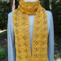 Crochet Fluttering Fans Scarf