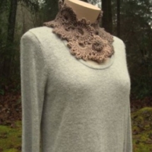 Crochet Queen Anne's lace Scarf