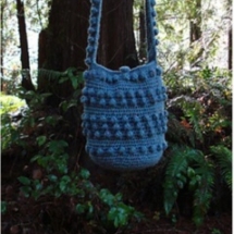 Crochet Popcorn Hobo Bag