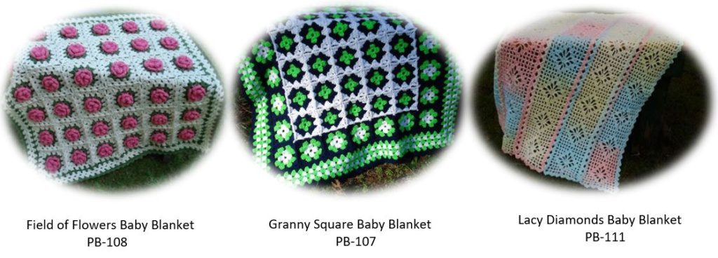 Crochet Patterns for Baby Blankets Group 1