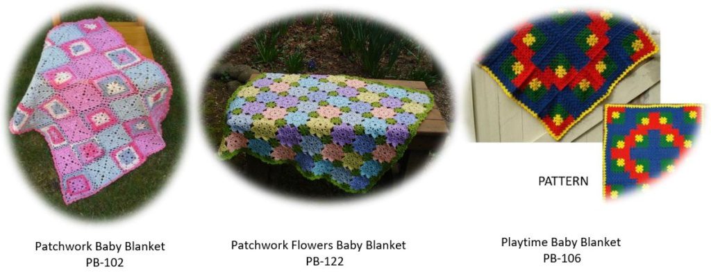 Crochet Patterns for Baby Blankets Group 2