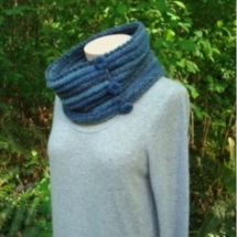 Crochet Button Down Cowl
