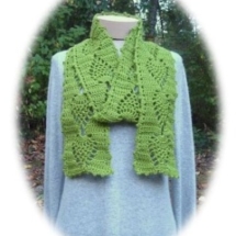 Crochet Plush Pineapples Scarf - PA-326
