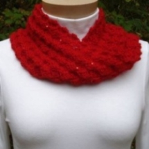 Crochet Sequined Mobius Cowl